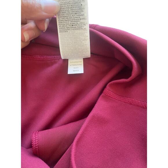 Athleta Elation Women Yoga Pants Coffeeberry Red Joggers Athleisure Small NWOT - Picture 5 of 9